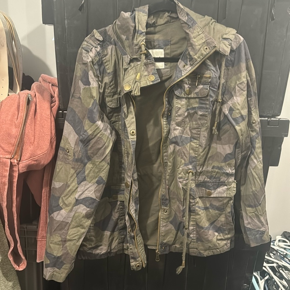 Camo cargo jacket